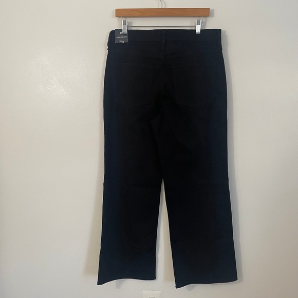 NWT J. Crew Wide Leg Crop Jeans 31 Tall Black All Day Stretch Preppy Minimalist - Picture 4 of 12